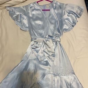 Selfie Leslie XS blue tie dress